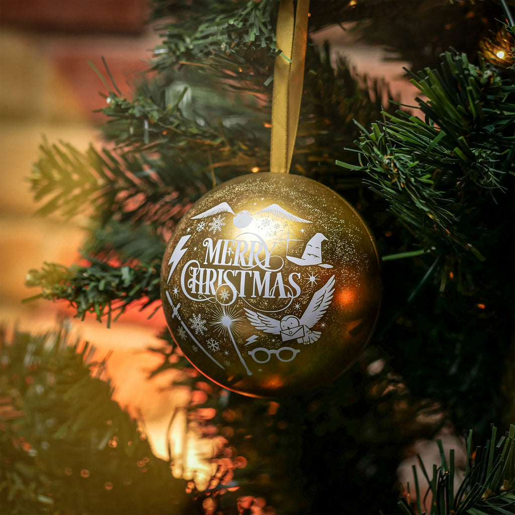 Produktbild Harry Potter - Weihnachtskugel mit Deathly Hallows Schlüsselanhänger
