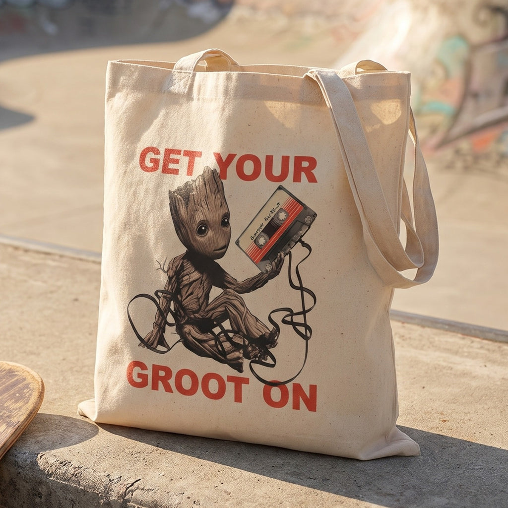 Produktbild Guardians of the Galaxy - Get Your Groot On Jutebeutel