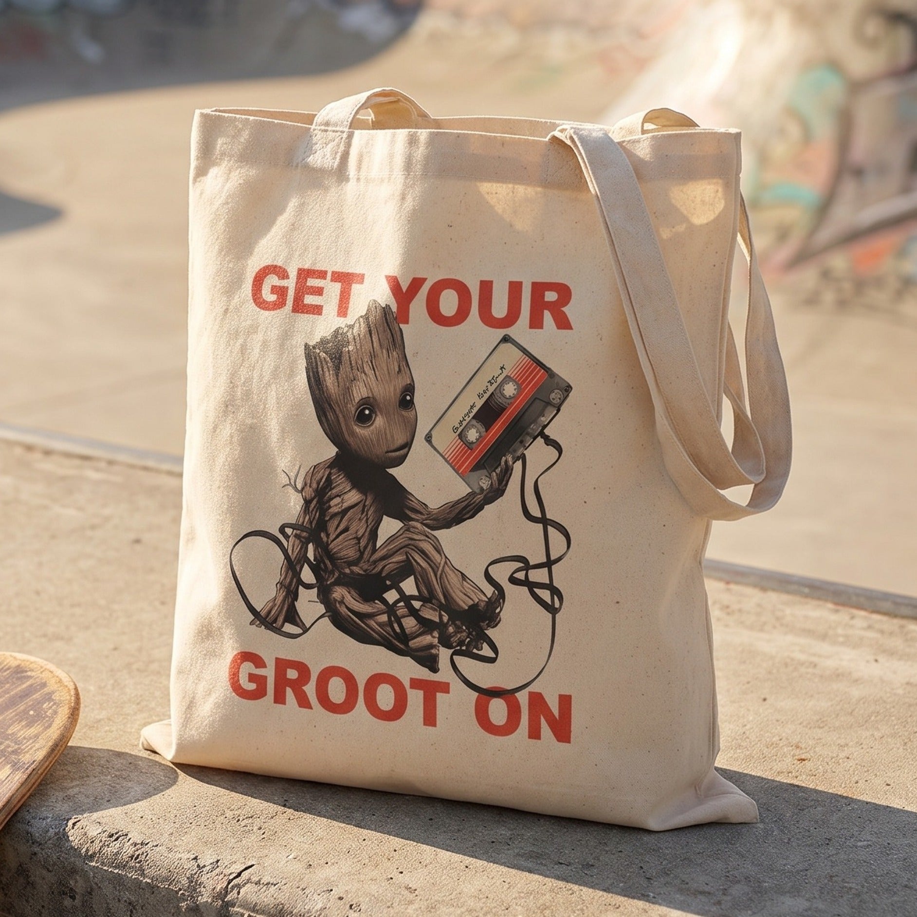 Produktbild Guardians of the Galaxy - Get Your Groot On Jutebeutel