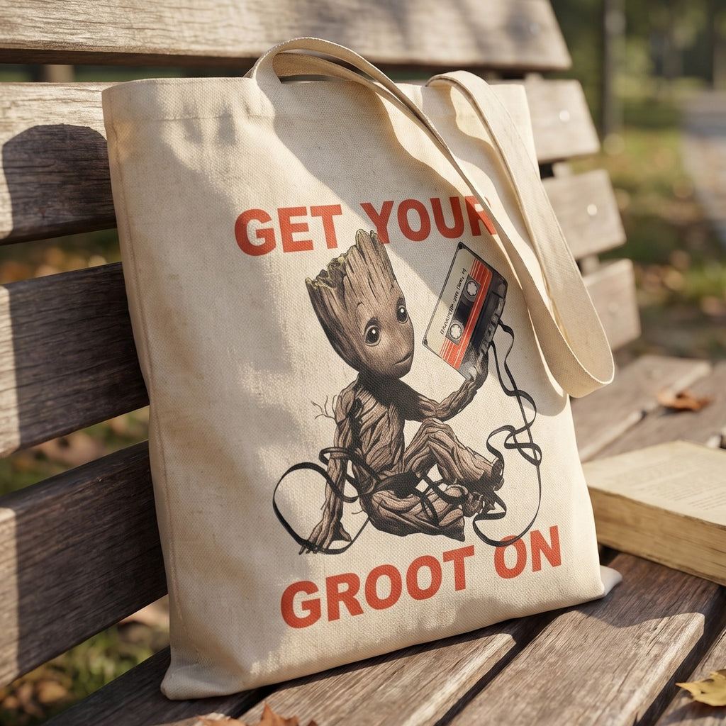 Produktbild Guardians of the Galaxy - Get Your Groot On Jutebeutel