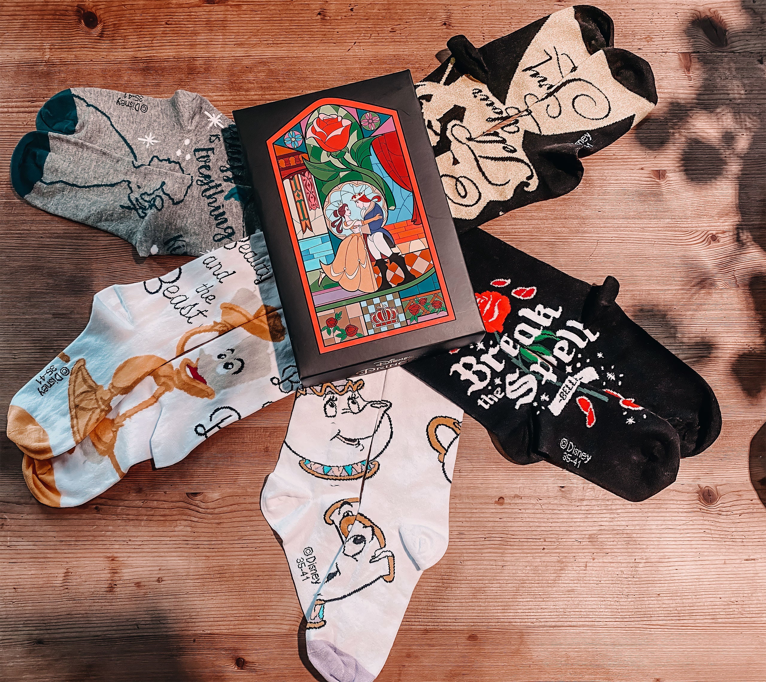 Produktbild Die Schöne und das Biest Socken 5er Set