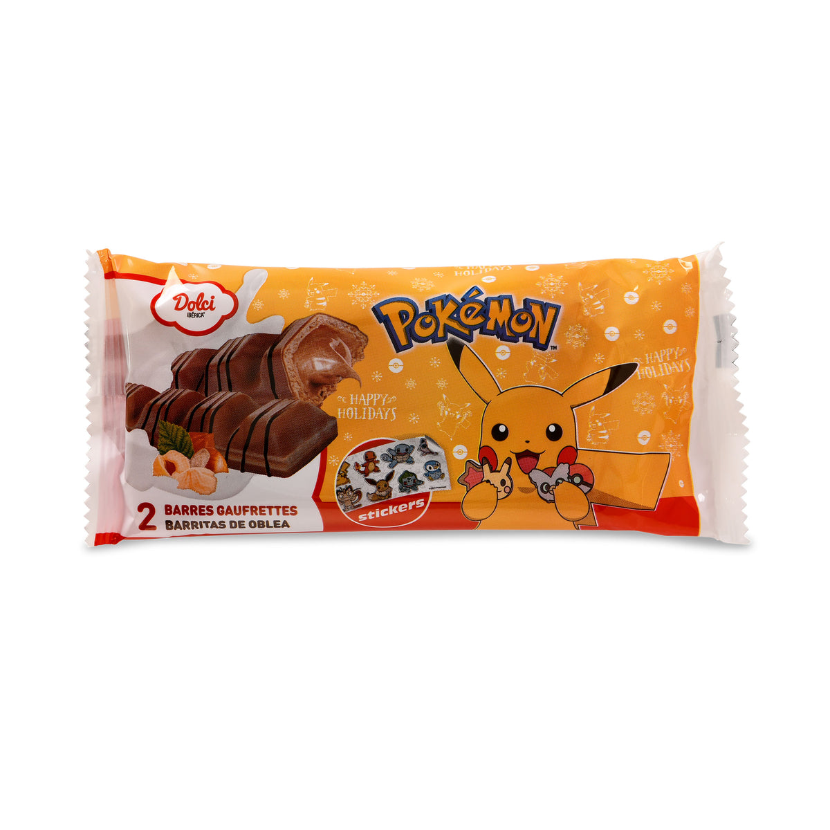 Produktbild Pokemon - Pikachu Waffelriegel mit Stickern