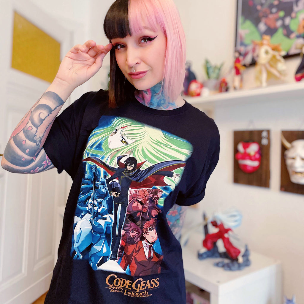 Code Geass - Poster T-Shirt schwarz