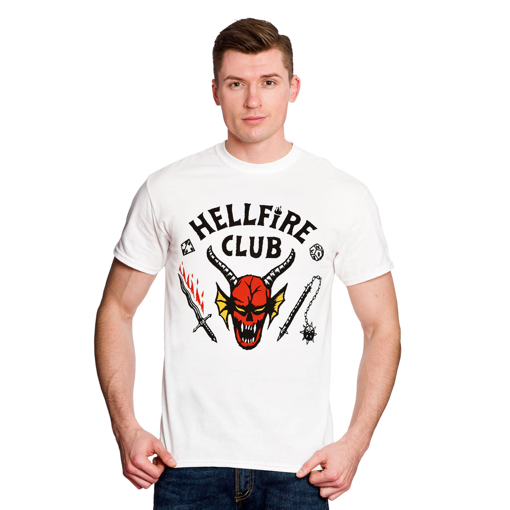 Produktbild Stranger Things - Hellfire Club Logo T-Shirt weiß