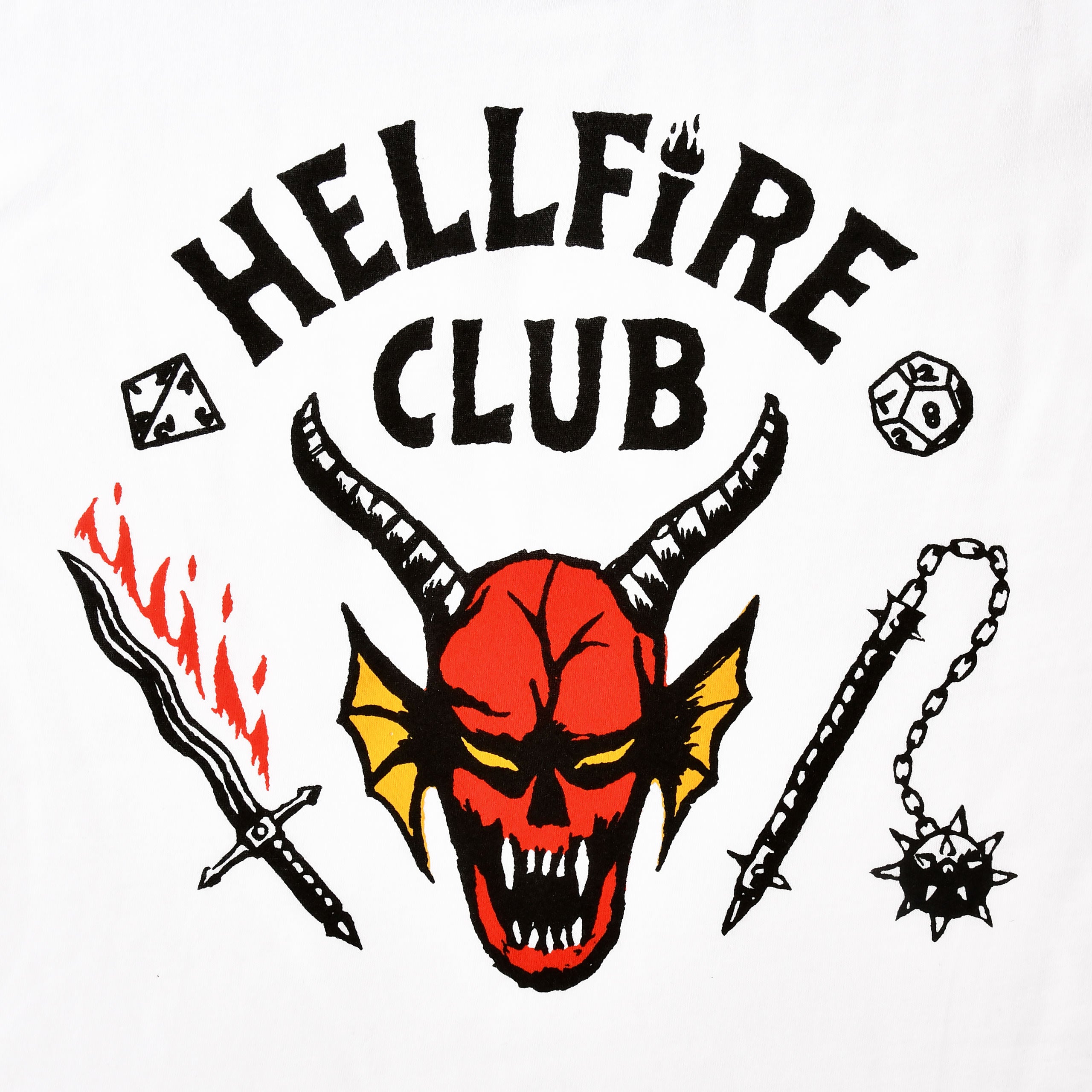 Produktbild Stranger Things - Hellfire Club Logo T-Shirt weiß