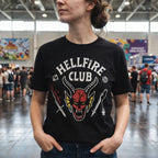 Produktbild Stranger Things - Hellfire Club Logo T-Shirt schwarz