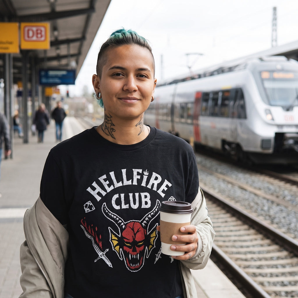 Produktbild Stranger Things - Hellfire Club Logo T-Shirt schwarz