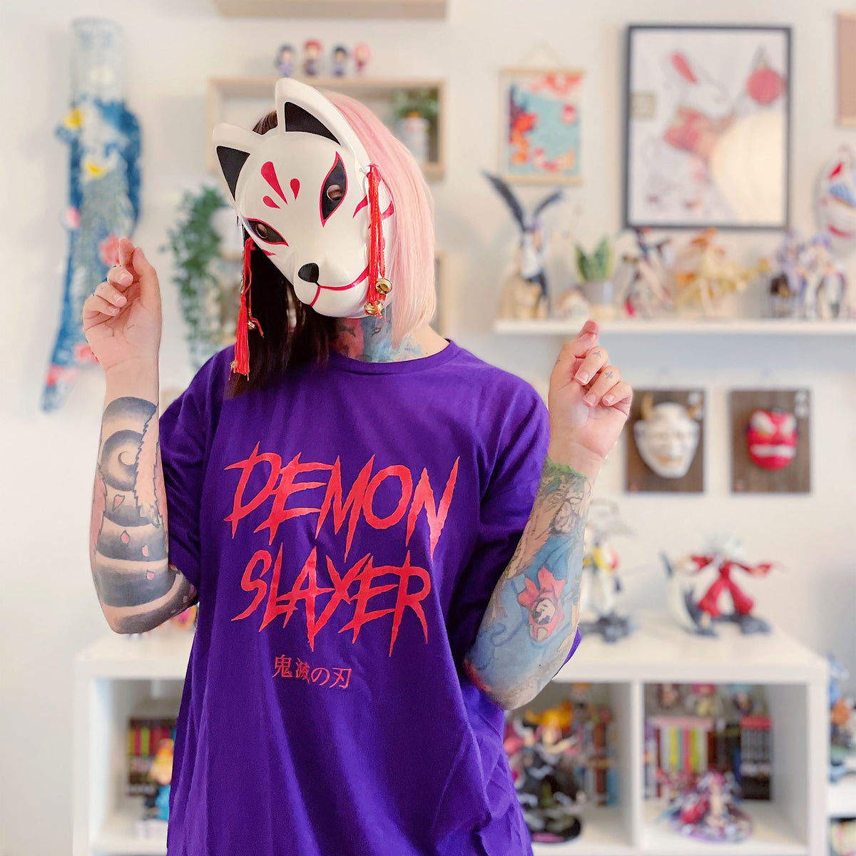 Produktbild Demon Slayer - Enmu T-Shirt lila