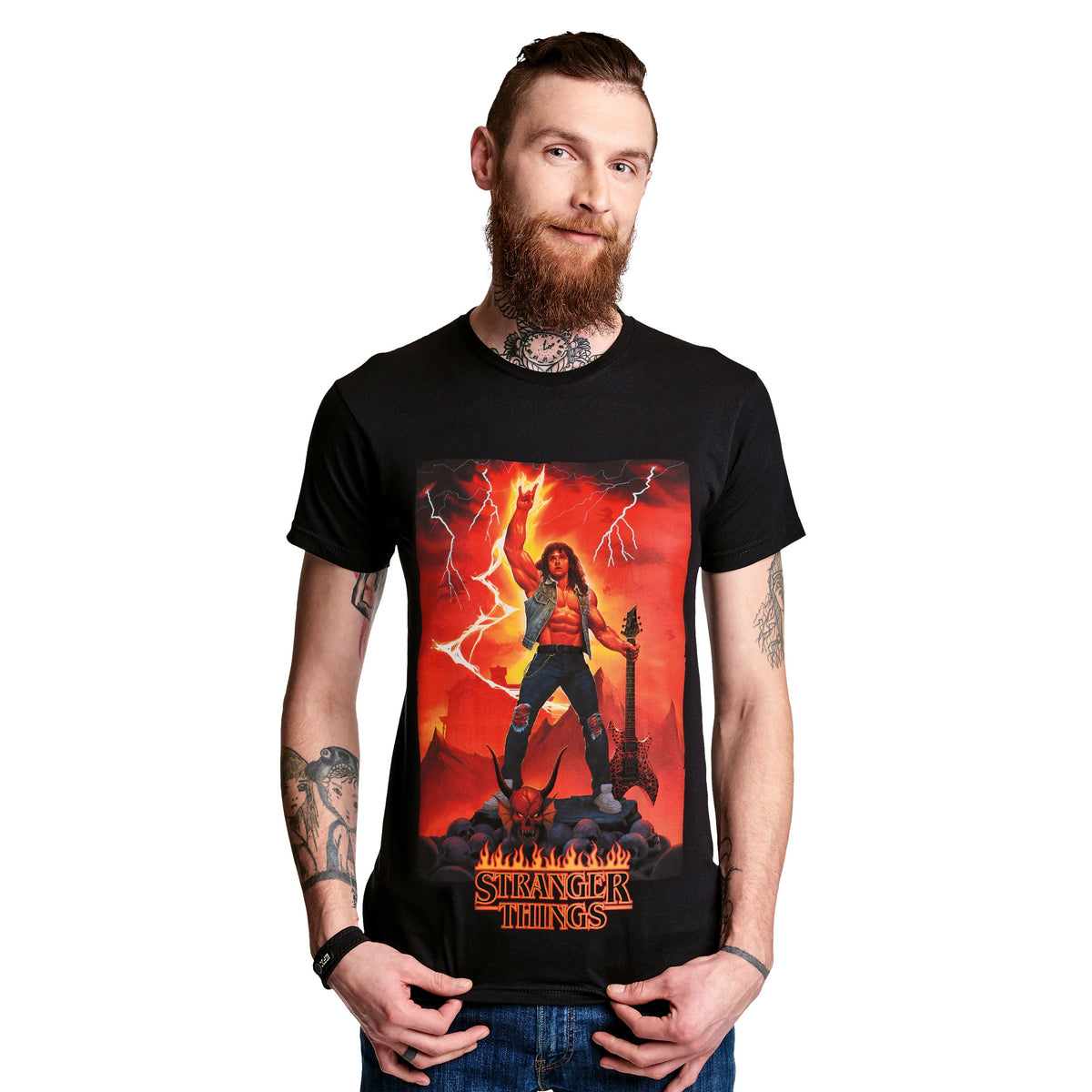 Produktbild Stranger Things - Eddie Rocks T-Shirt schwarz