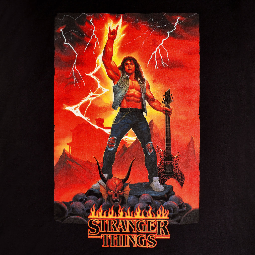 Produktbild Stranger Things - Eddie Rocks T-Shirt schwarz