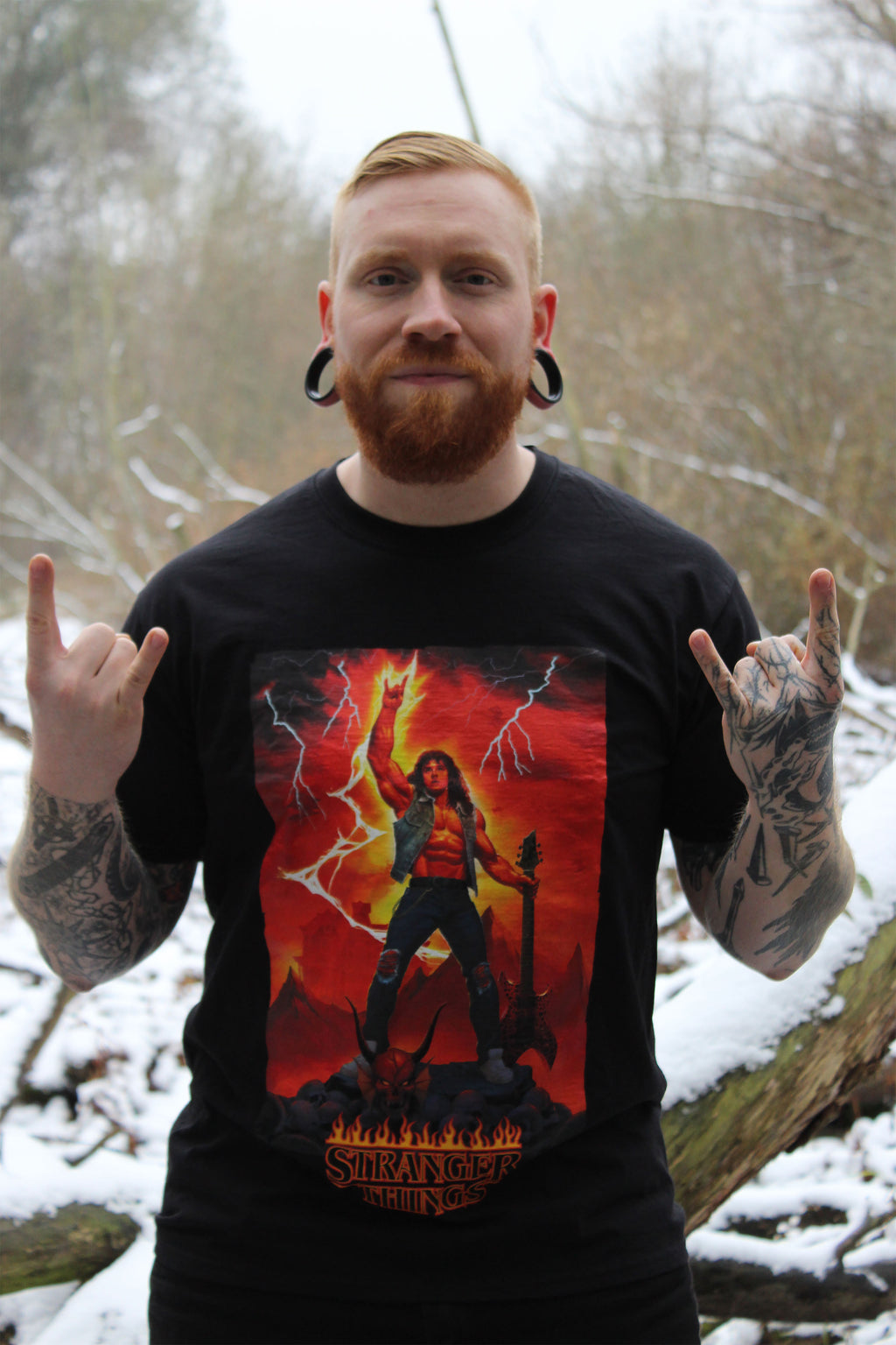 Produktbild Stranger Things - Eddie Rocks T-Shirt schwarz