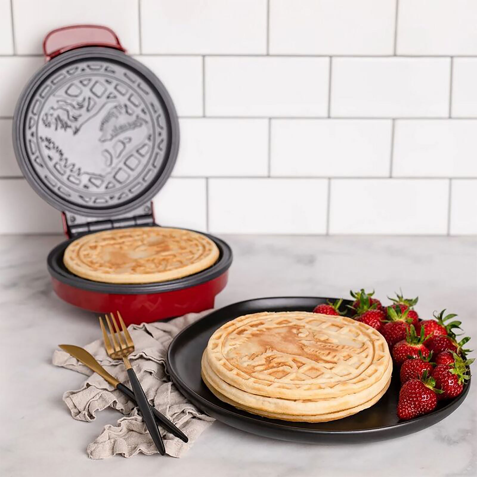 Produktbild Jurassic Park - Logo Waffeleisen