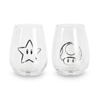 Produktbild Super Mario - Star & Super Pilz Gläser 2er Set