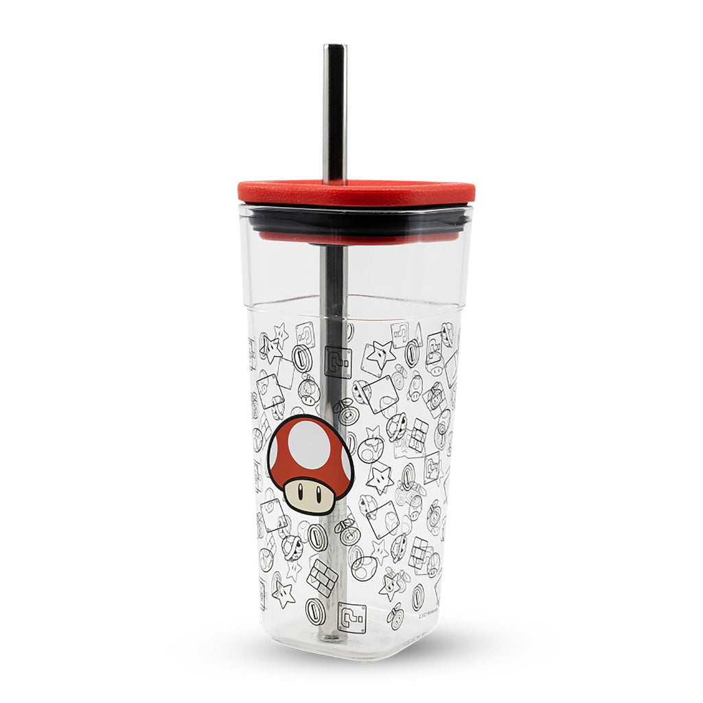 Produktbild Super Mario - Super Pilz Becher mit Strohhalm