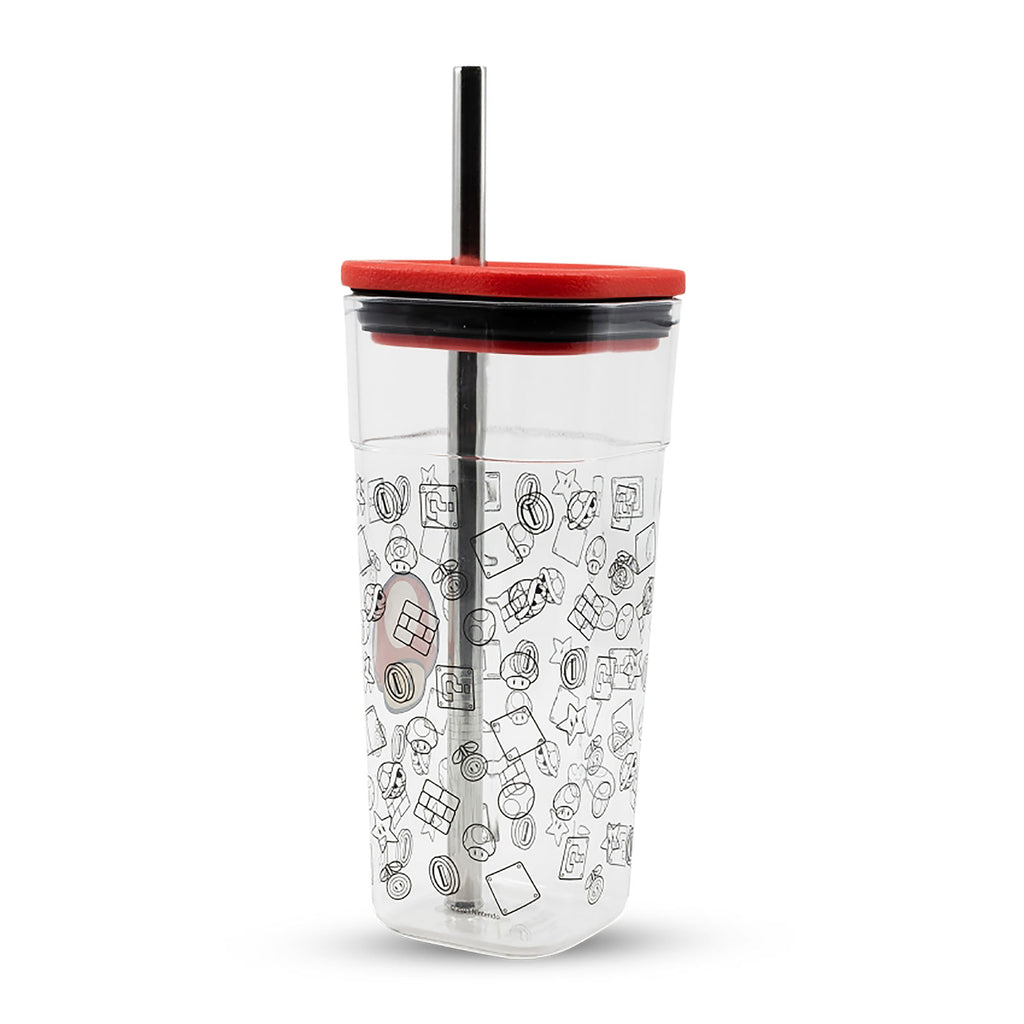 Produktbild Super Mario - Super Pilz Becher mit Strohhalm
