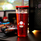 Produktbild Super Mario - Super Pilz Becher mit Strohhalm