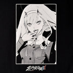 Produktbild Darling in the Franxx - Zero Two Black Crew T-Shirt schwarz