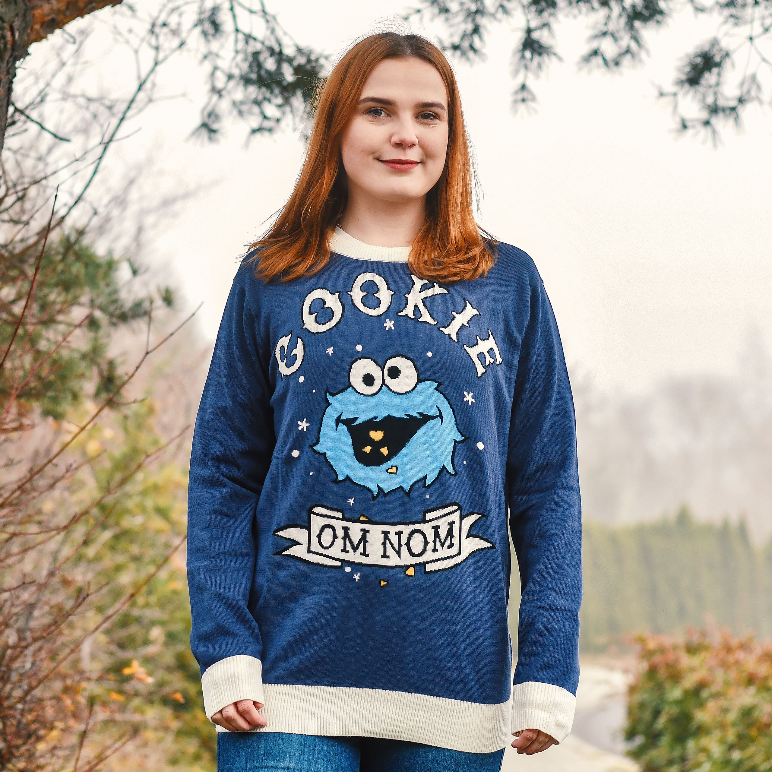 Produktbild Krümelmonster Cookie Om Nom Strickpullover - Sesamstraße