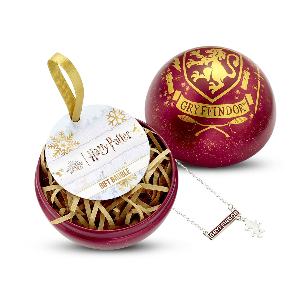 Produktbild Harry Potter - Weihnachtskugel mit Gryffindor Wappen Kette