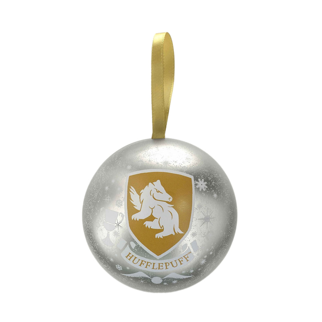 Produktbild Harry Potter - Weihnachtskugel mit Hufflepuff Wappen Kette