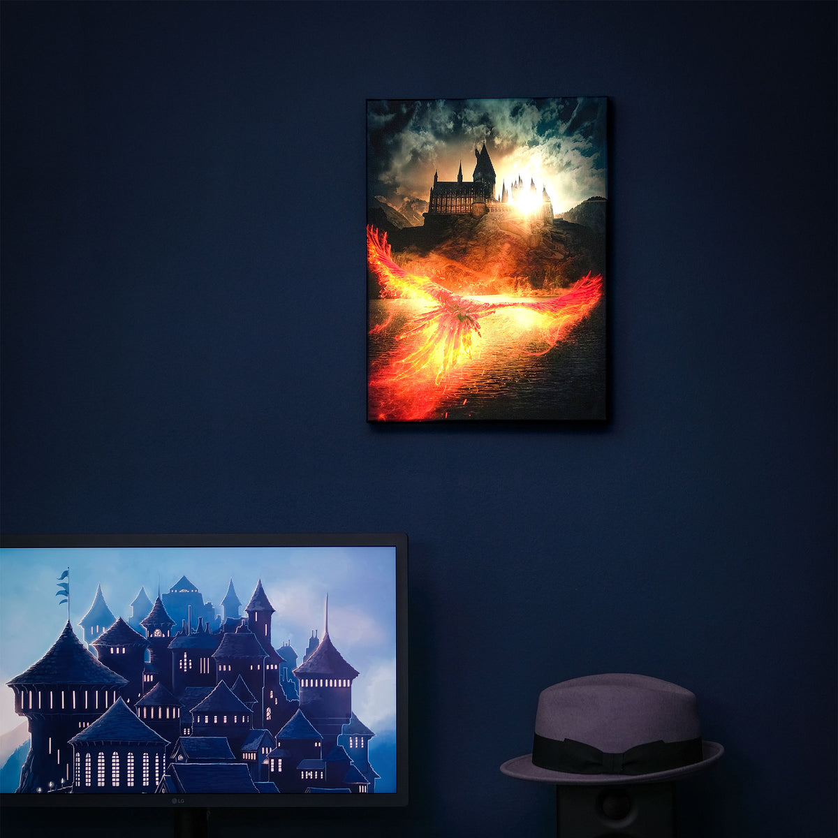 Produktbild Dumbledores Geheimnisse Wandbild mit Licht - Harry Potter