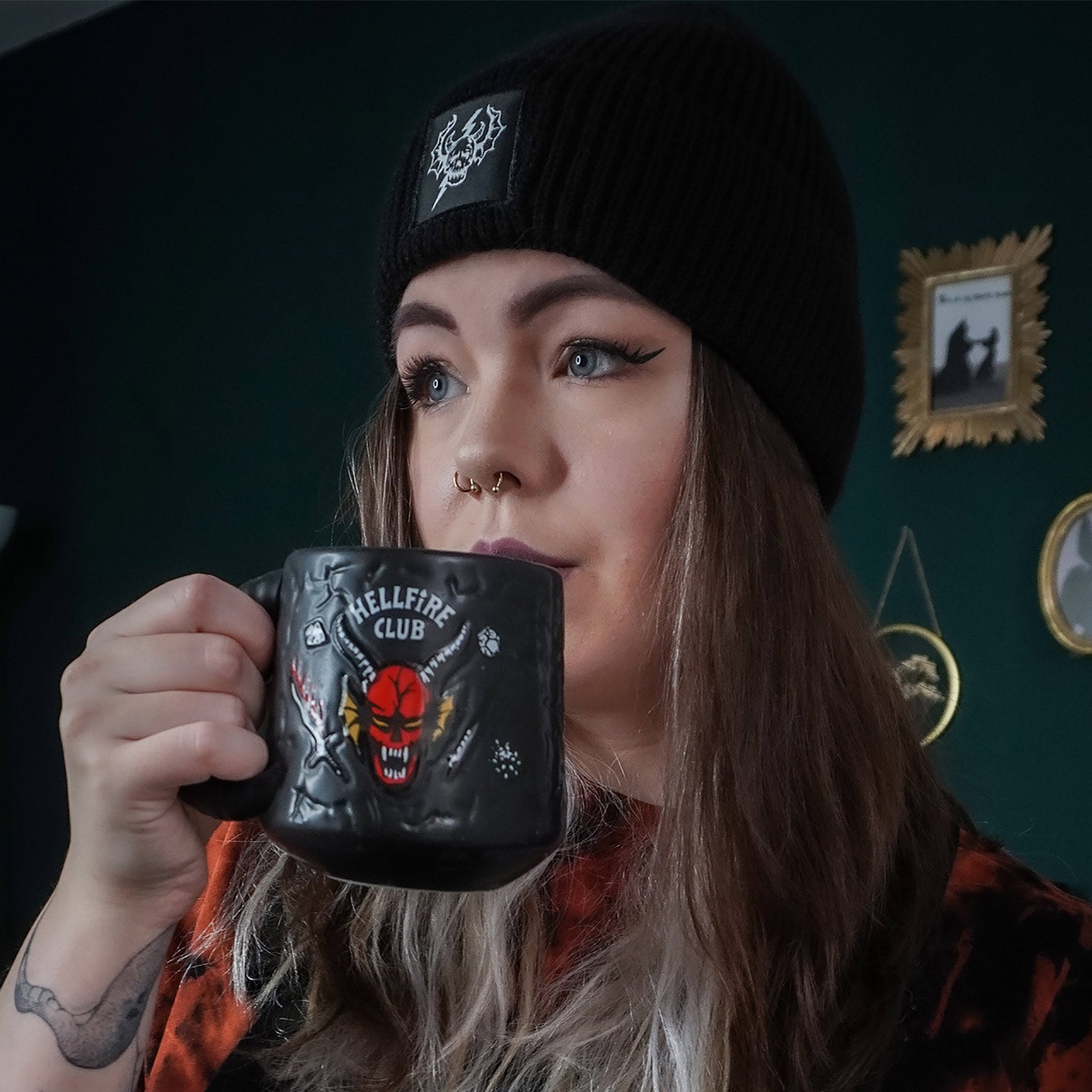 Produktbild Stranger Things - Hellfire Club Mütze schwarz