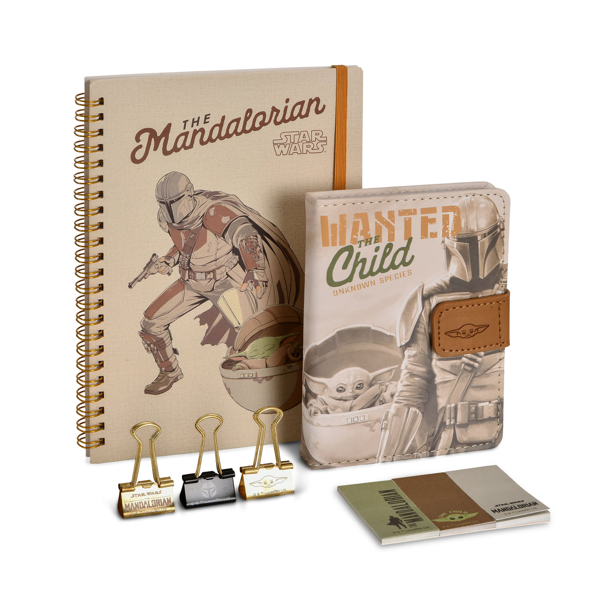 Produktbild Grogu und Mando Wanted Schreibset - Star Wars The Mandalorian