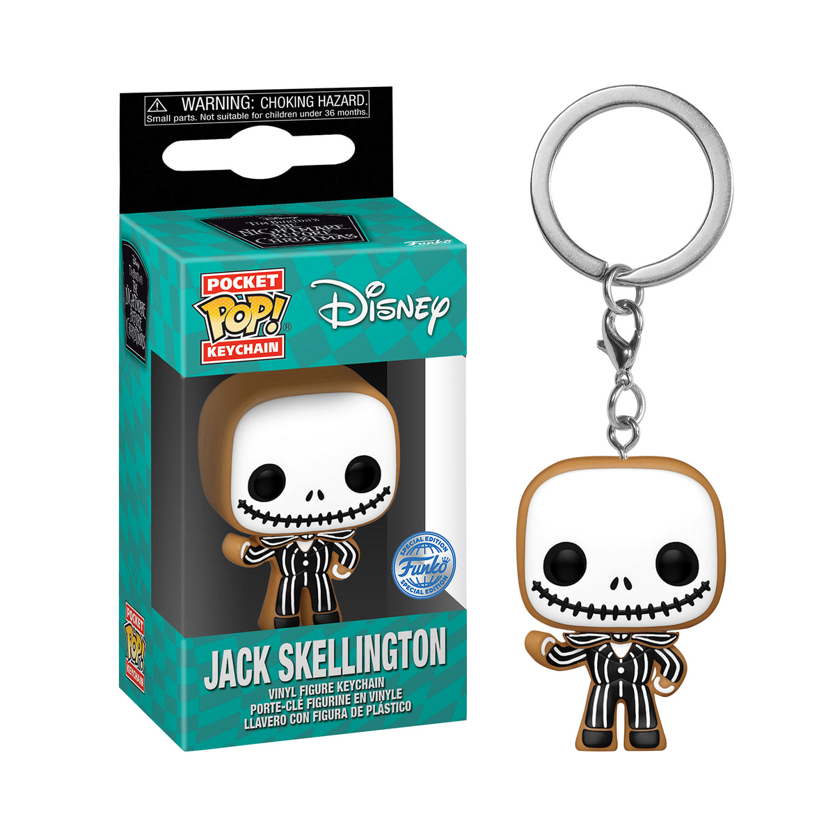 Produktbild Nightmare Before Christmas - Jack Gingerbread Funko Pop Schlüsselanhänger