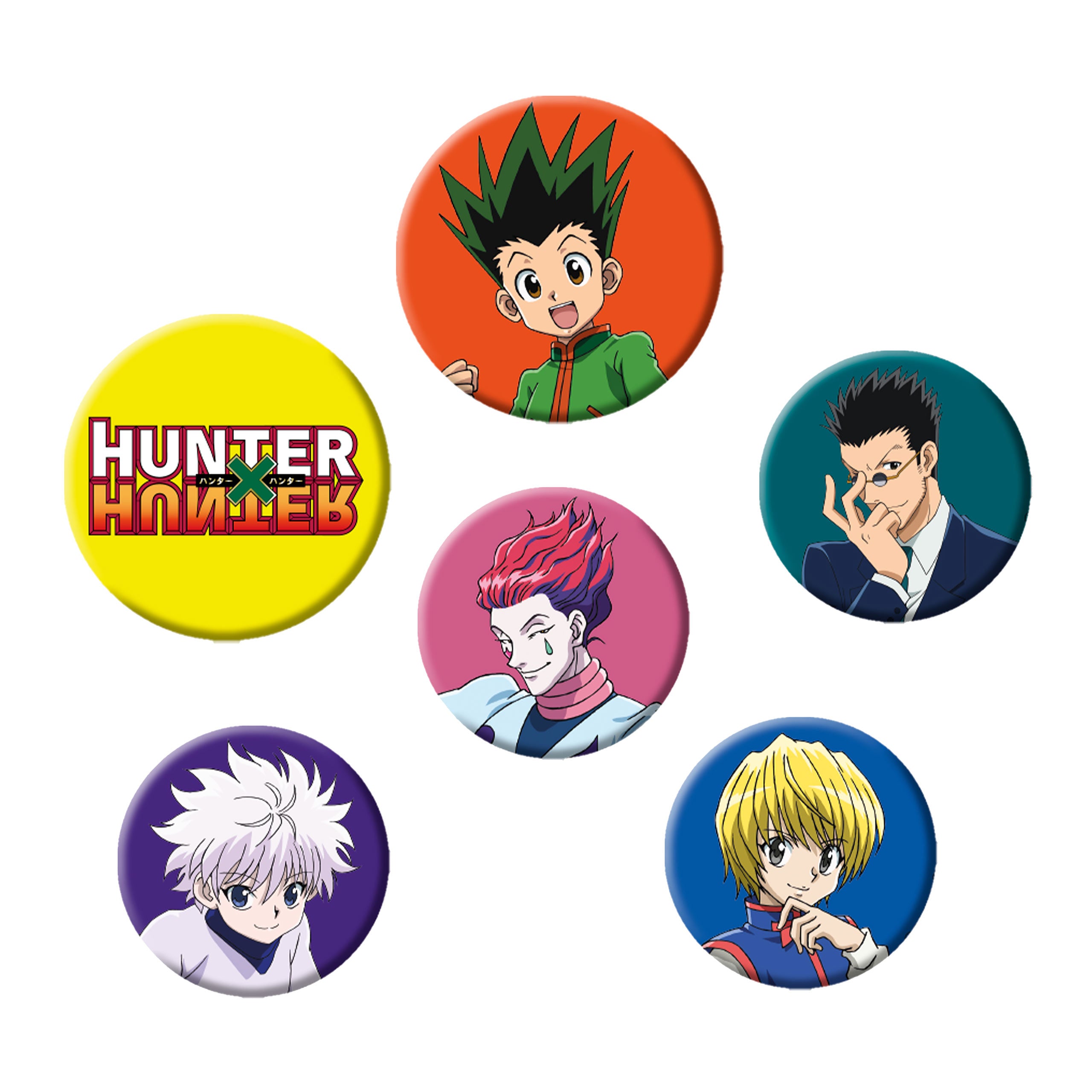Produktbild Hunter x Hunter - Characters Button 6er Set