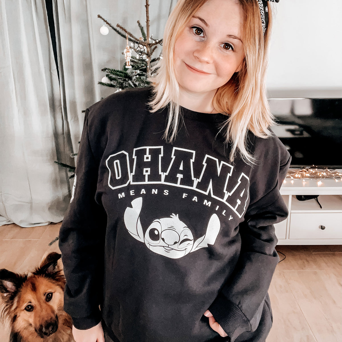 Produktbild Lilo & Stitch - Ohana Means Family Sweater schwarz