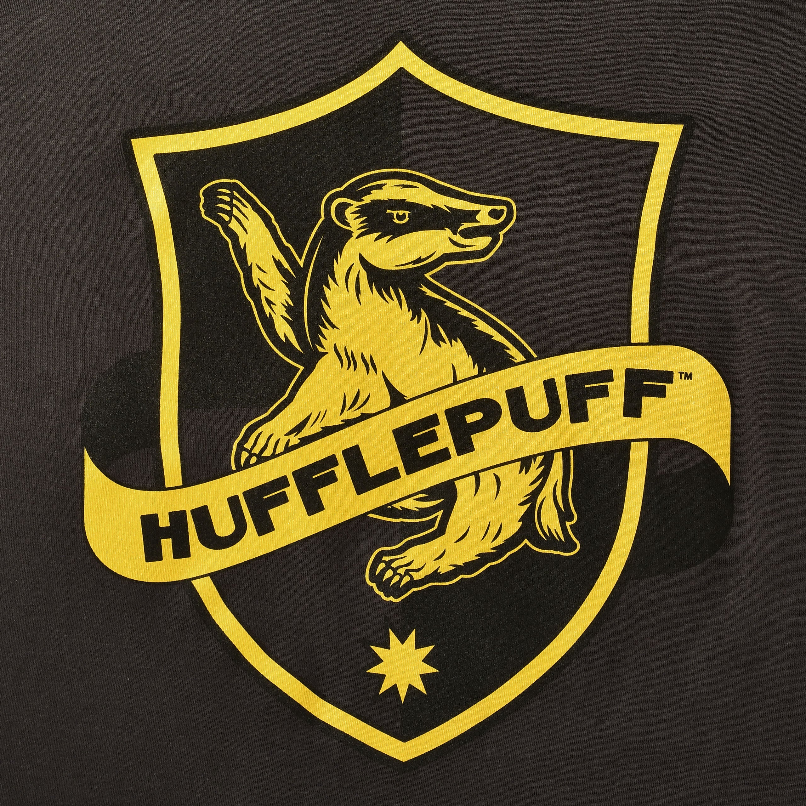 Produktbild Hufflepuff Logo T-Shirt grau - Harry Potter