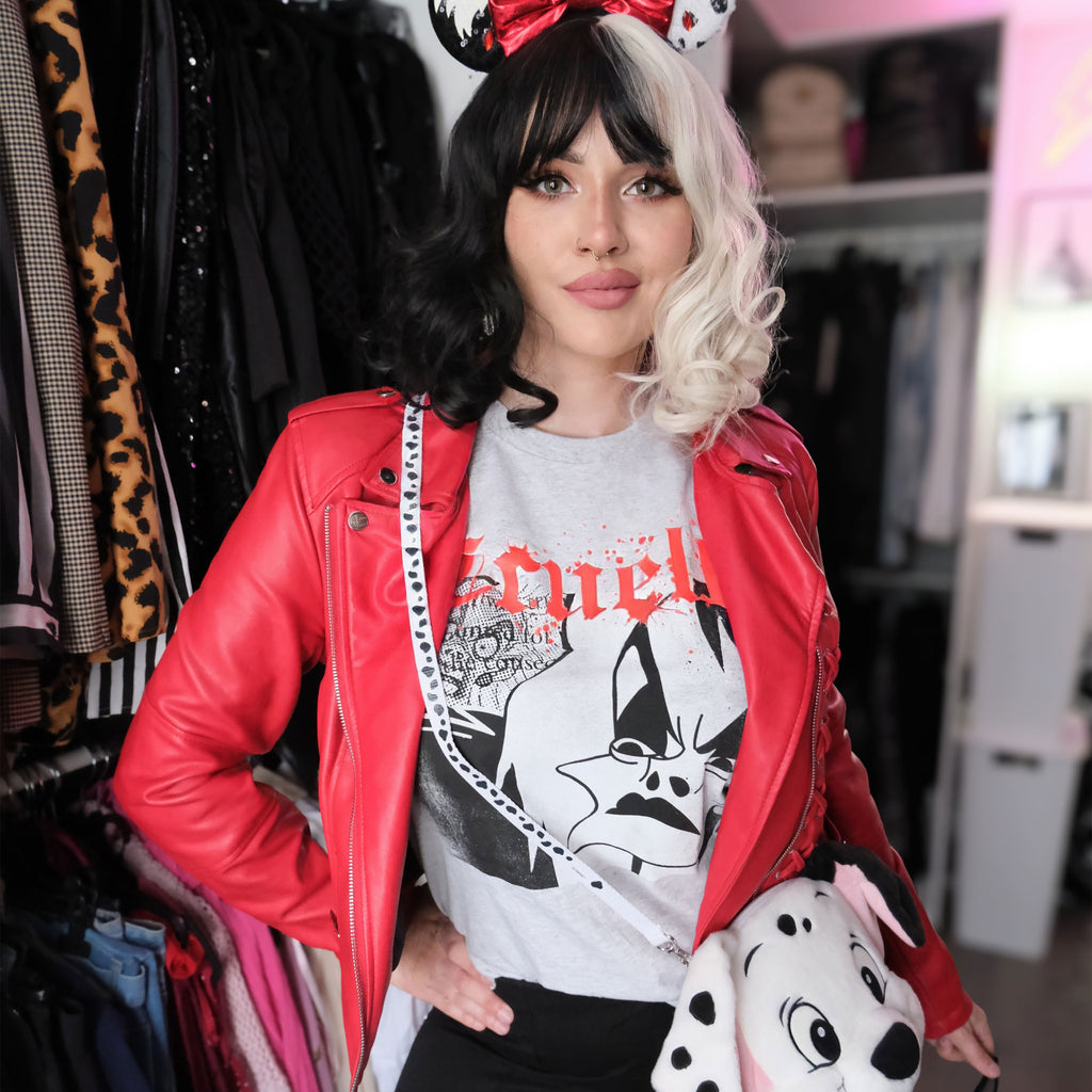 Produktbild Disney Villains - Splatter Cruella T-Shirt grau