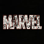 Produktbild Marvel Comic Logo Hoodie Kinder schwarz