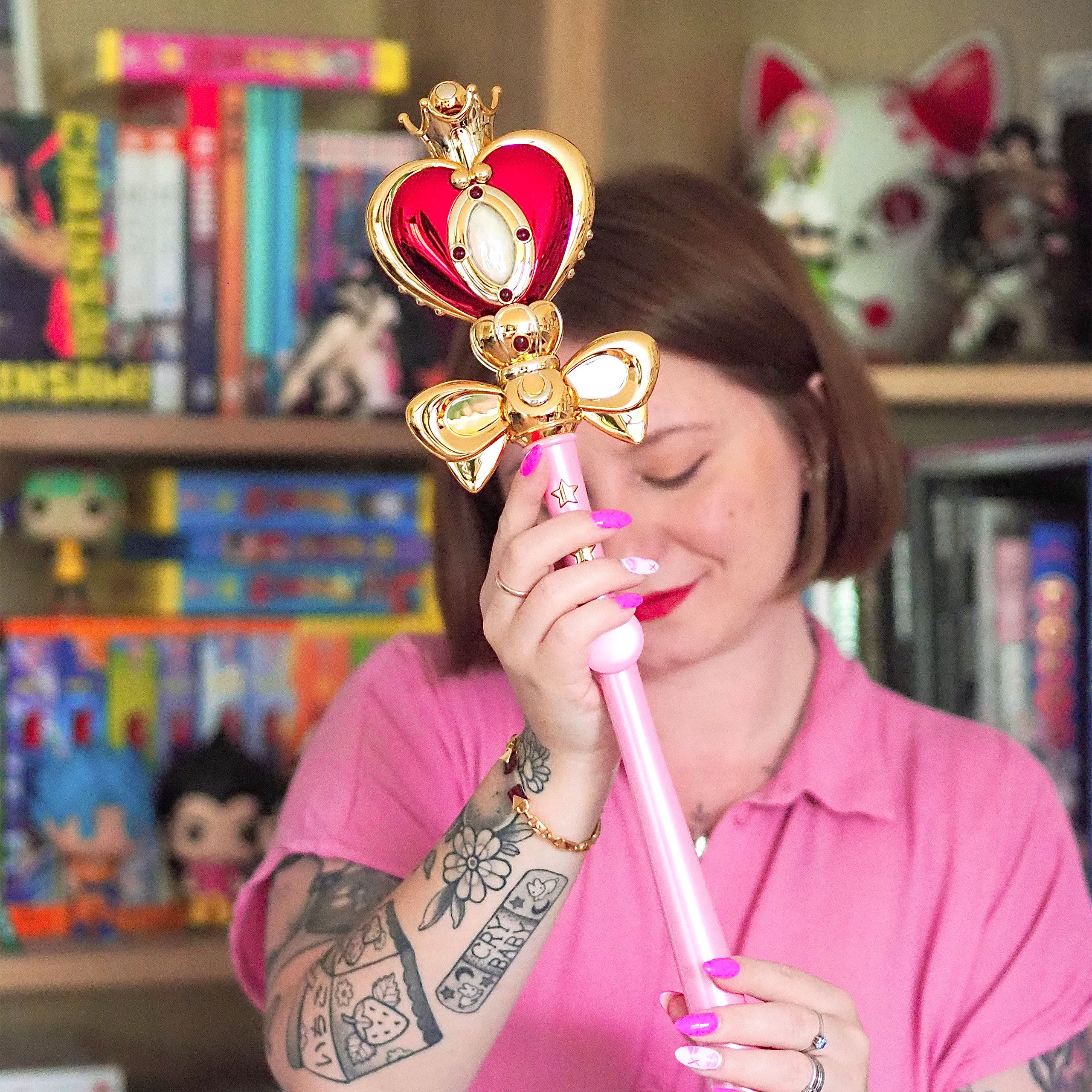 Produktbild Sailor Moon - Kosmisches Zepter der Mondherzen Replik