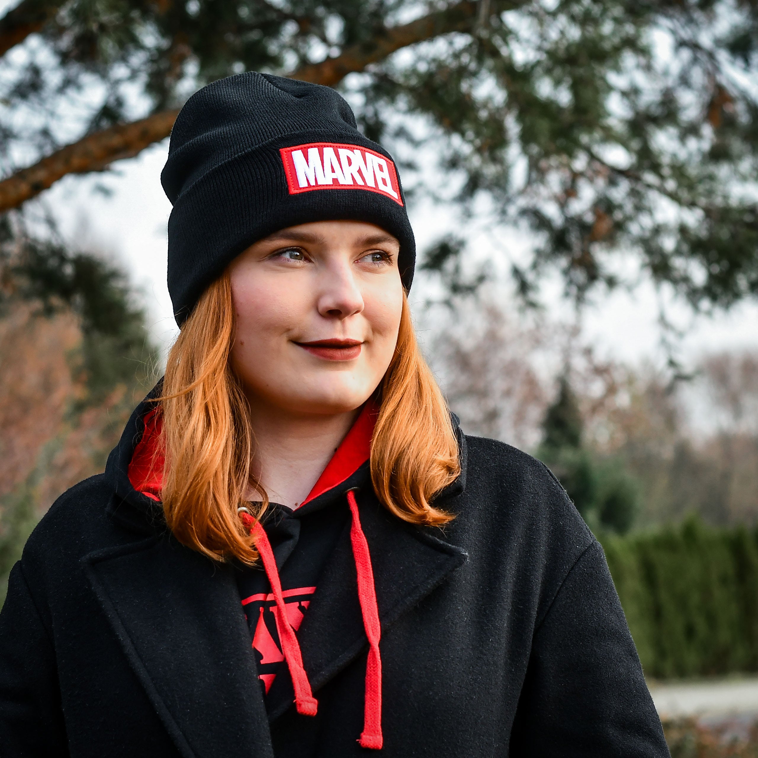 Produktbild Marvel Logo Beanie schwarz