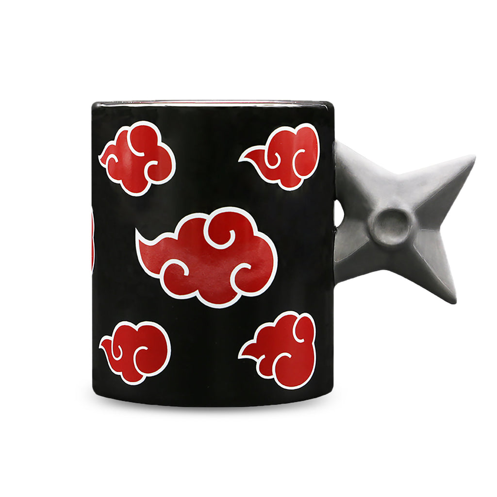 Naruto Shippuden - Shuriken Akatsuki Tasse mit 3D Henkel
