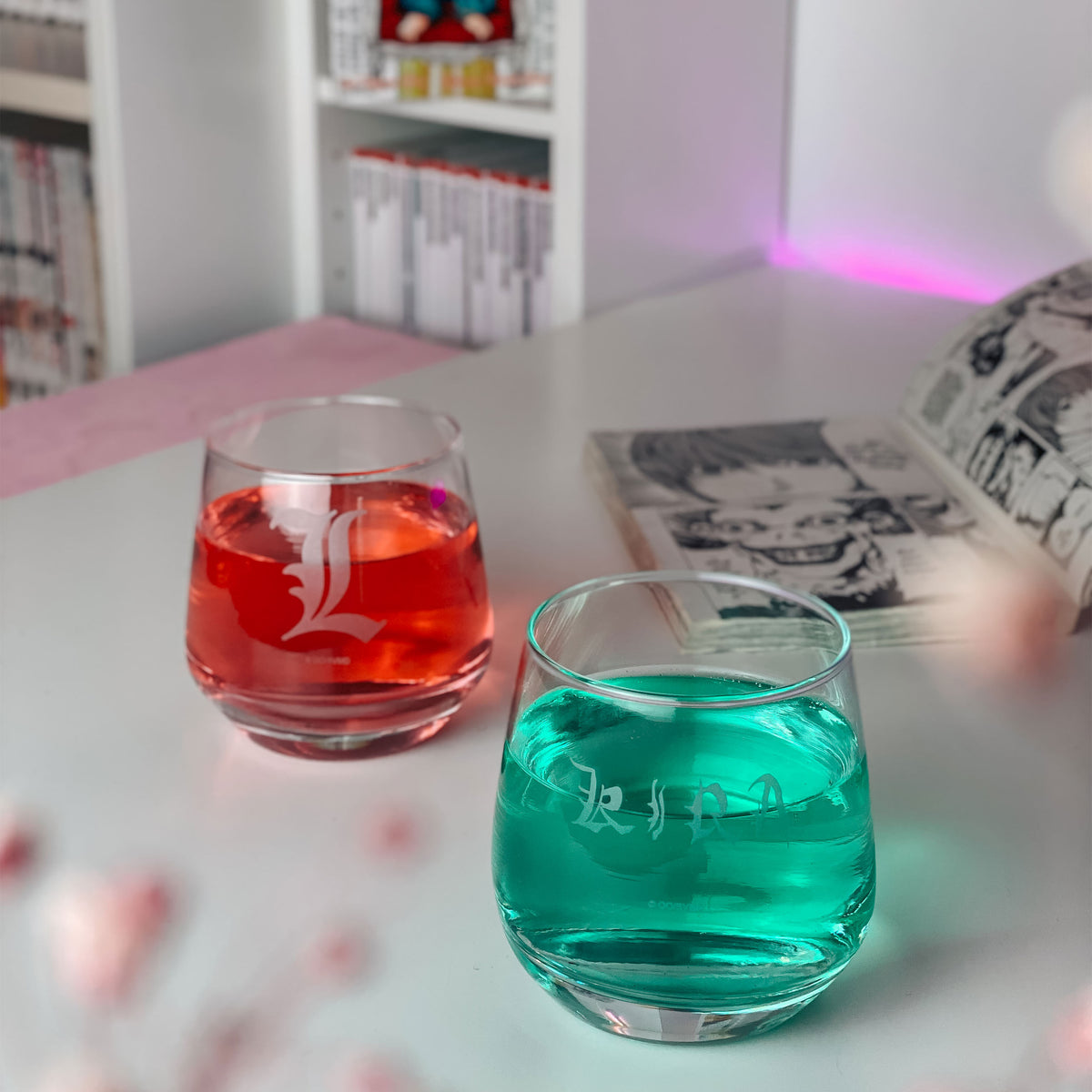 Product image Death Note - Kira & L Glass Set