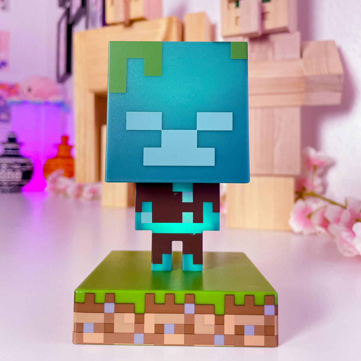 Produktbild Minecraft - Drowned Zombie 3D Tischlampe