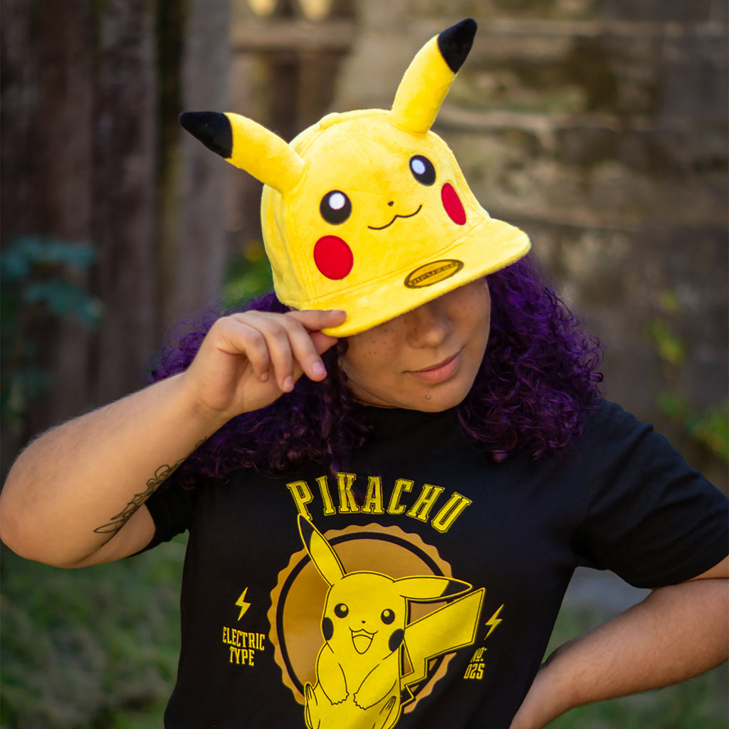 Pokemon - Pikachu Plüsch Snapback Cap