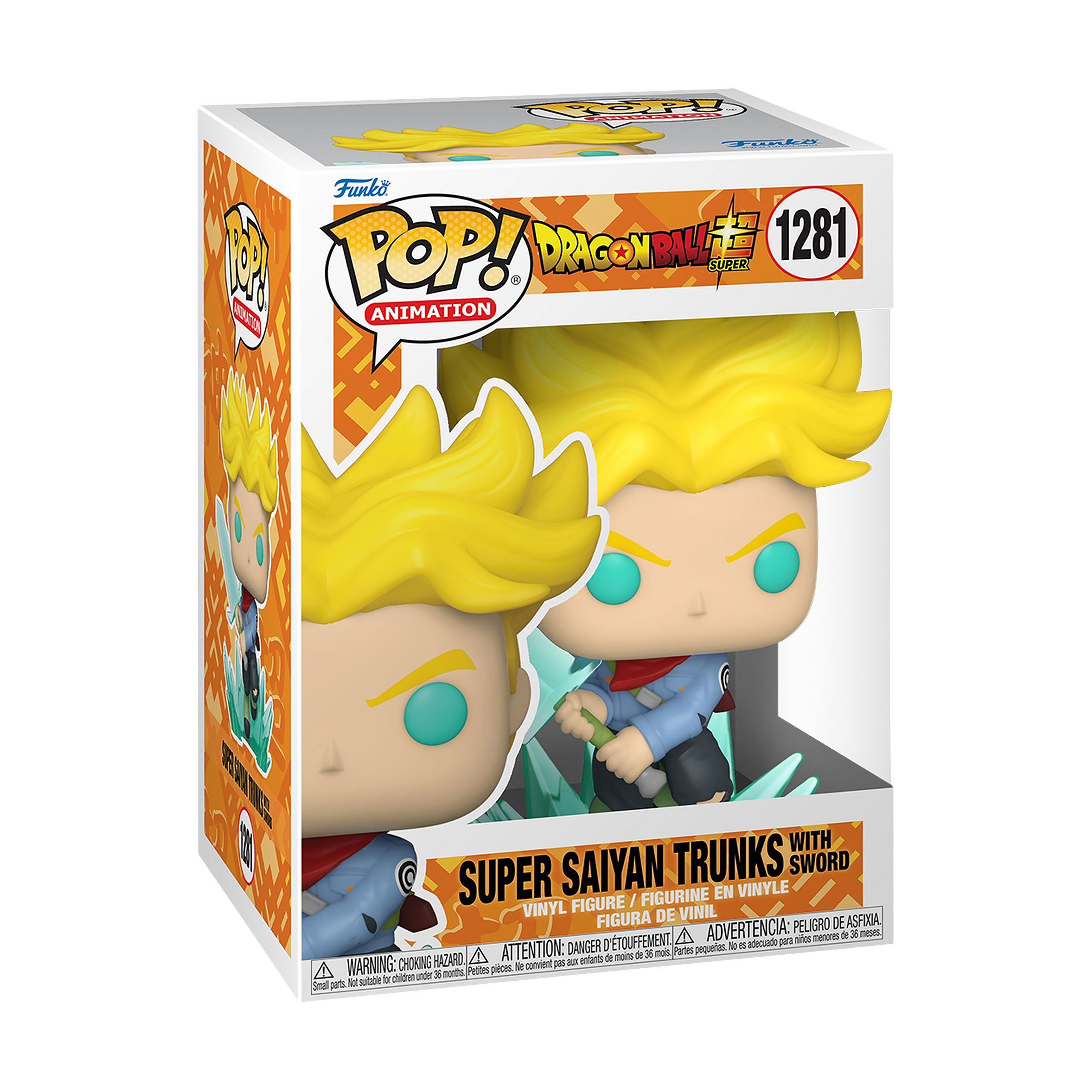 Produktbild Dragon Ball Super - Super Saiyan Trunks mit Schwert Funko Pop Figur