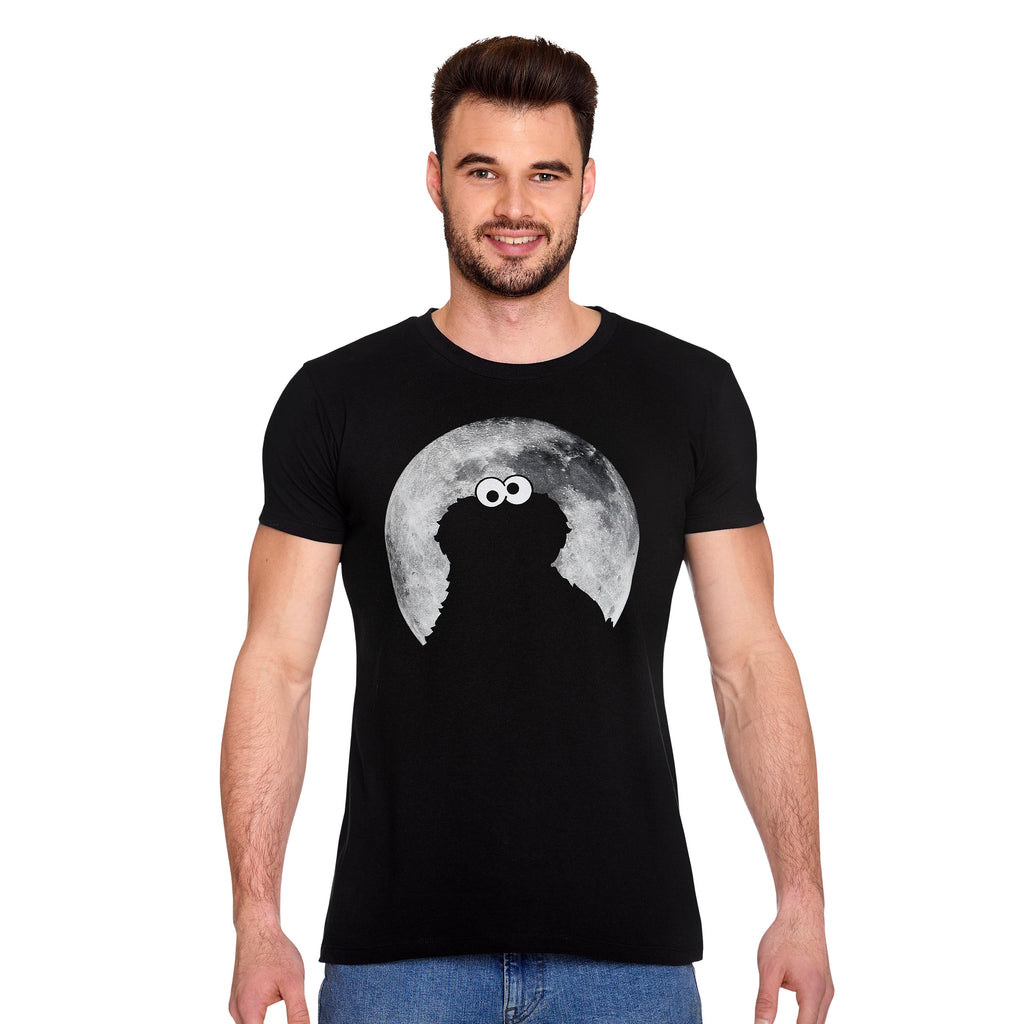Produktbild Sesamstraße - Cookie Monster Moonnight T-Shirt schwarz