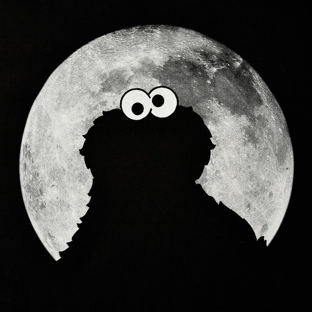 Produktbild Sesamstraße - Cookie Monster Moonnight T-Shirt schwarz
