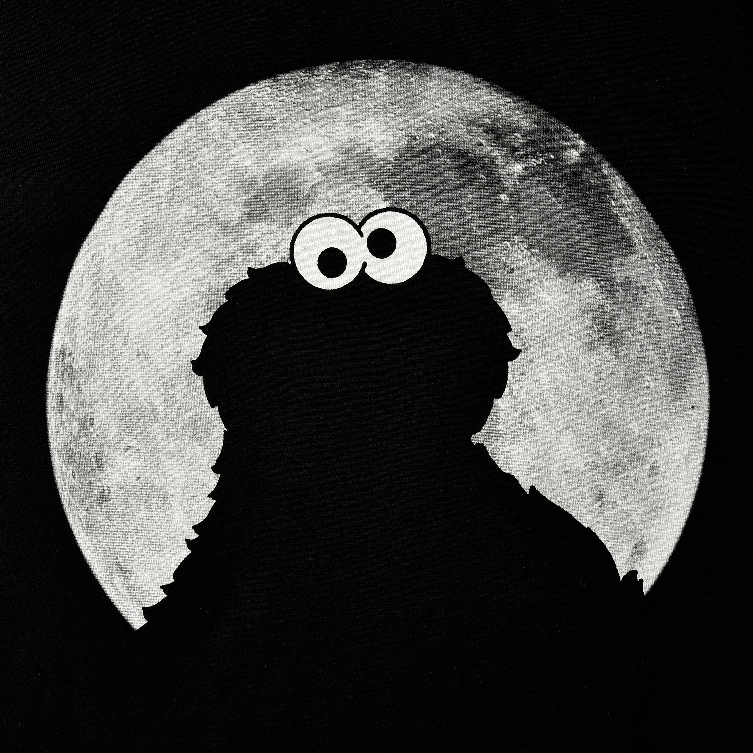 Produktbild Sesamstraße - Cookie Monster Moonnight T-Shirt schwarz