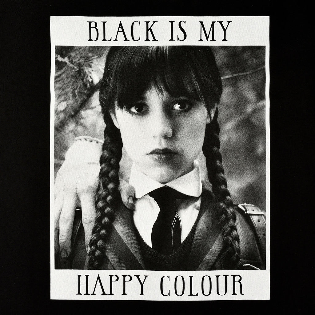 Produktbild Wednesday - Black Is My Happy Colour T-Shirt schwarz