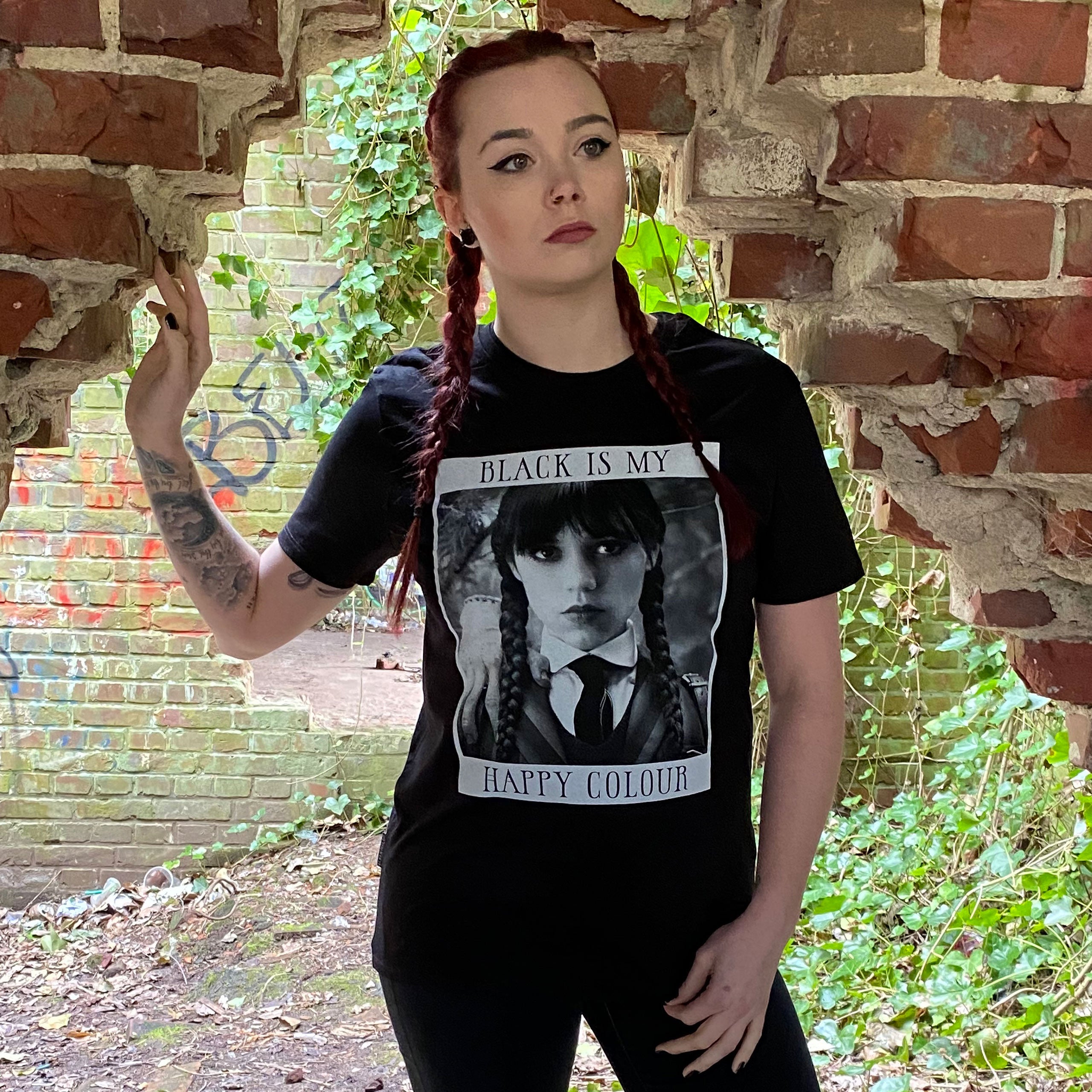 Produktbild Wednesday - Black Is My Happy Colour T-Shirt schwarz