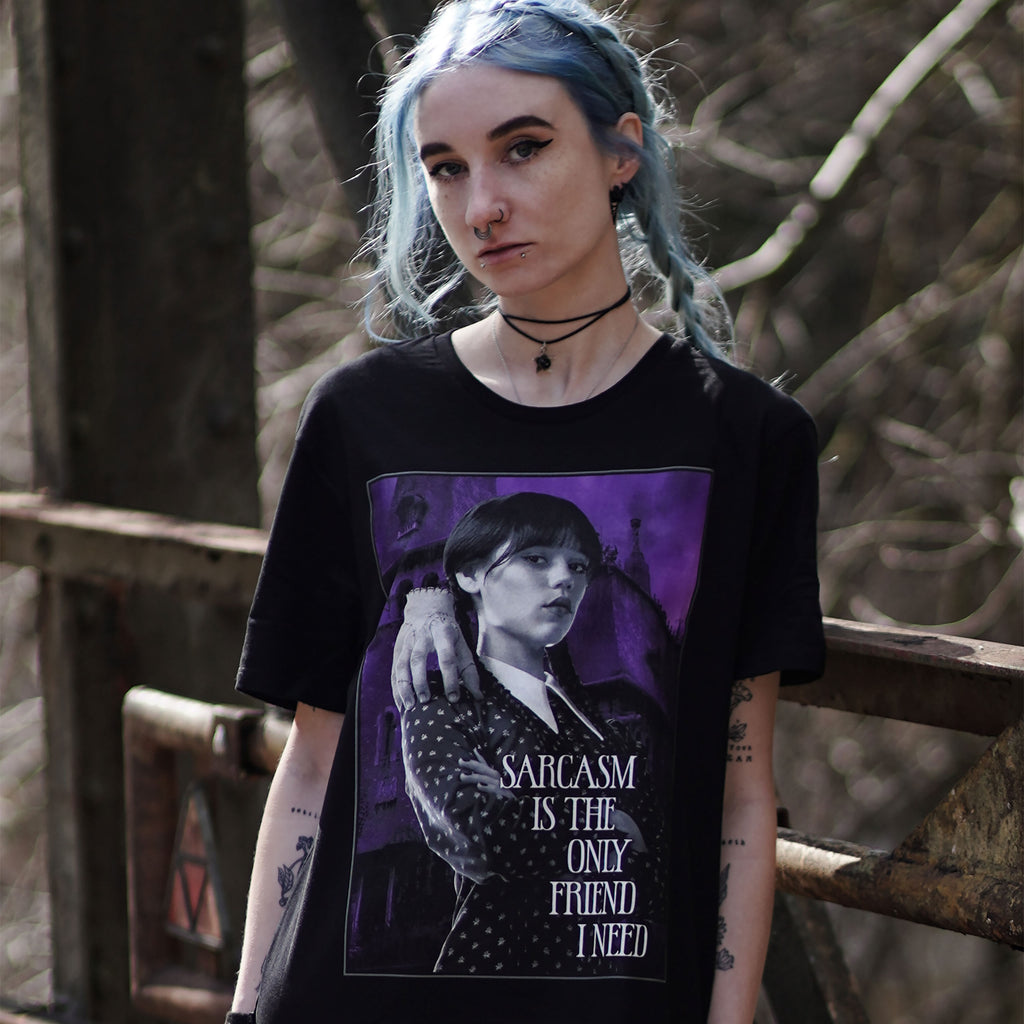 Produktbild Wednesday - Sarcasm T-Shirt schwarz