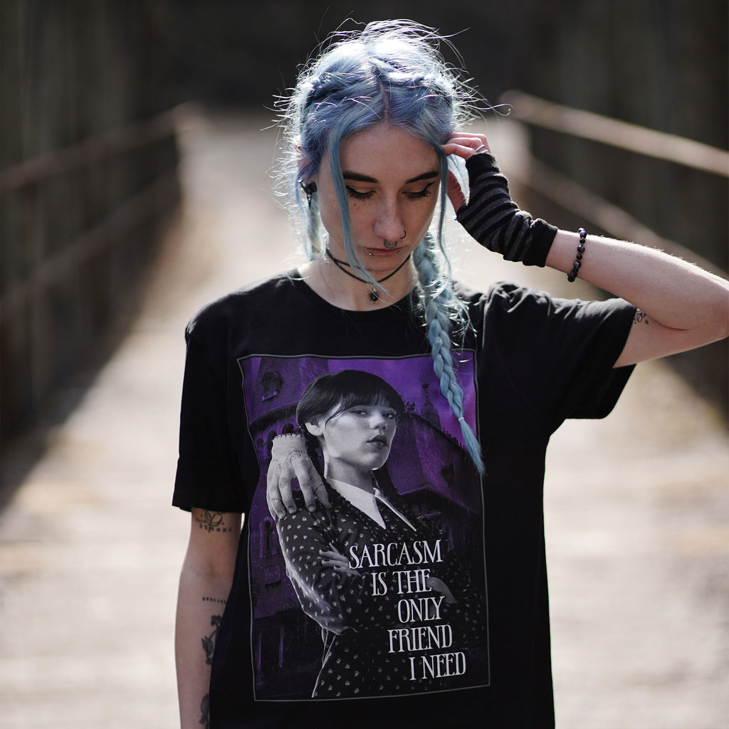 Produktbild Wednesday - Sarcasm T-Shirt schwarz