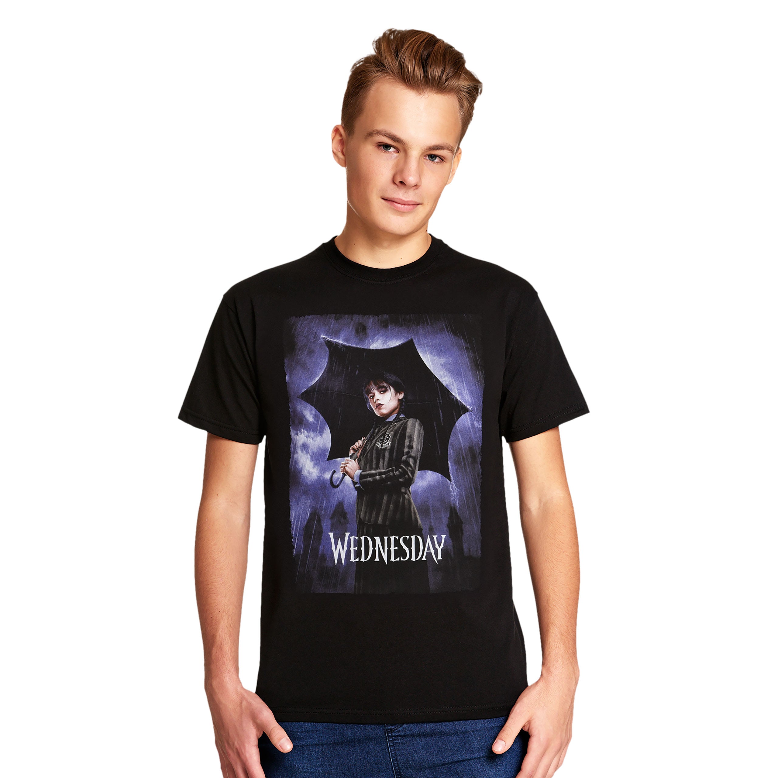 Produktbild Wednesday - Teaser Poster T-Shirt schwarz