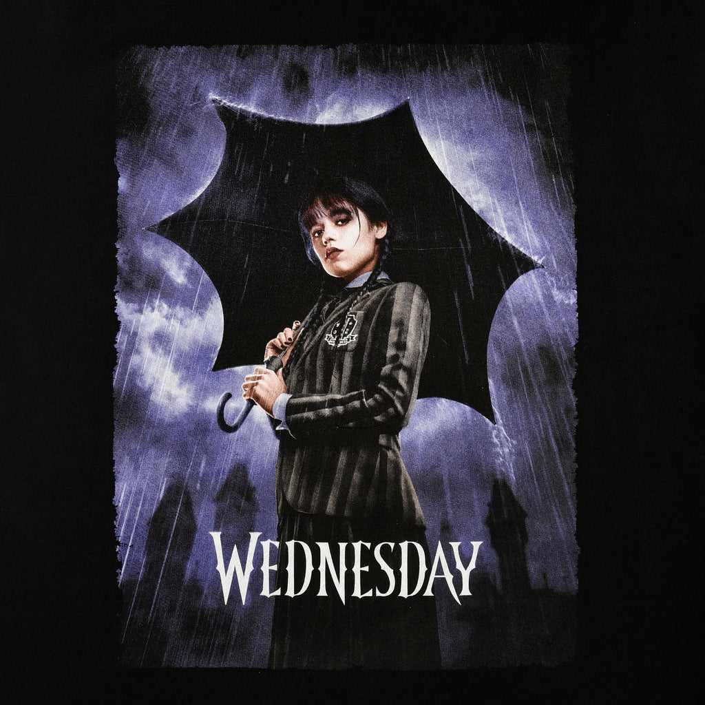 Produktbild Wednesday - Teaser Poster T-Shirt schwarz