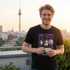 Produktbild Wednesday mit Enid und Eugene Collage T-Shirt schwarz